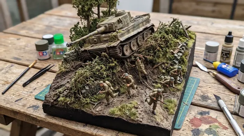 Military vehicle model kits department
